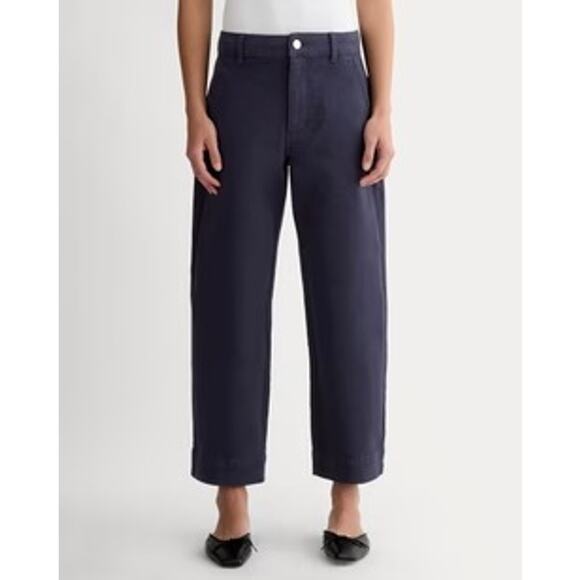 NWT Everlane Women's Blue The Utility Straight-Leg Pant Size 6R - Picture 1 of 7